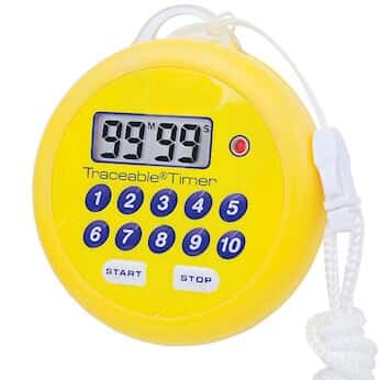 Traceable Digital Water-Resistant Flashing Timer with 