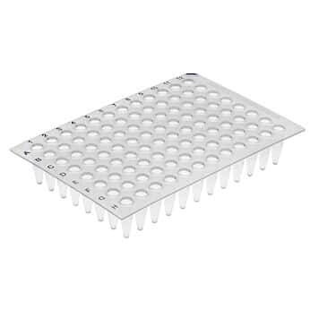 PCRmax PCR Plate 96-Well clear, standard profile, no skirt, 50/cs