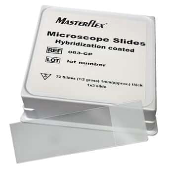 Masterflex Adhesive Coated Microscope Slide, hybridization; 144/pk