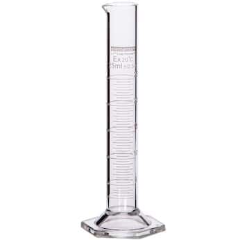 Cole-Parmer elements Graduated Cylinder, Glass, Hexago