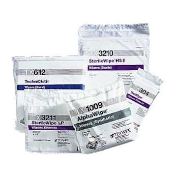 Texwipe TX2009 Low-particulate wipes, 9