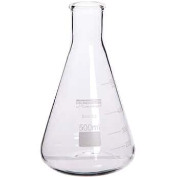 Cole-Parmer elements Erlenmeyer Flask, Glass, 500 mL, 