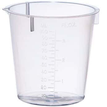 Cole-Parmer elements Plastic Beaker, Transparent PP, 100 mL, 100/pk