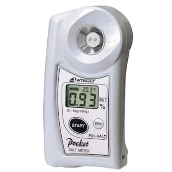 Atago PAL-SALT Cup Style Salinity Meter, 0 to 10% salt concentration