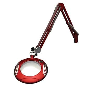O C White 62400-4 LED Illuminated Magnifier, Red, 7.5