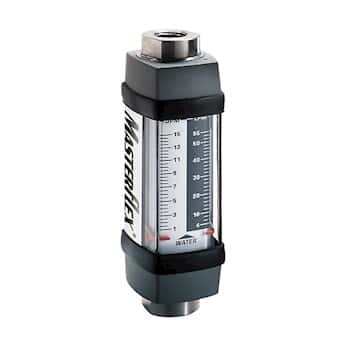 Masterflex Variable-Area Flowmeter, Direct Reading, Dual-Scale, 303 SS Housing, 10 GPM Water