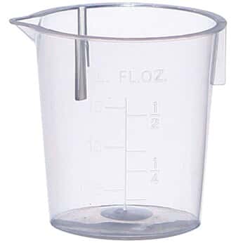 Cole-Parmer elements Plastic Beaker, Transparent PP, 15 mL, 100/pk