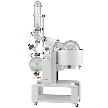 Eyela N-4000W Rotary Evaporator with Uncoated Glassware, 20 L Evaporator Flask, Dual Receiving Flasks; 200 VAC