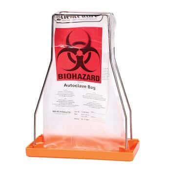 Scienceware 12 gal HDPE Biohazard Bags w/ Sterilization Patch, 24 x 30