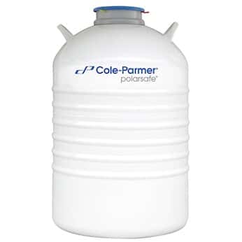 Cole-Parmer PolarSafe® Cryogenic Storage Dewar, 35L, with 6 x 5 Layer Racks 