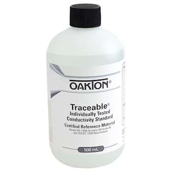 Oakton NIST-可追溯 1413 uS 电导溶液; 每瓶 16 盎司