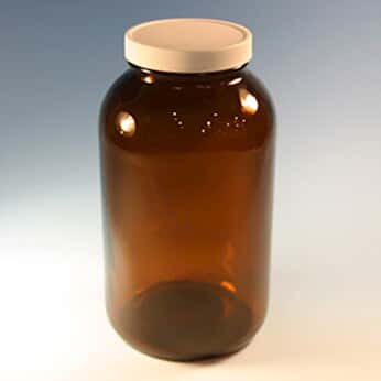 Cole-Parmer Glass, 70/400 Amber WM, PTFE Liner, 1.25L, 6/C