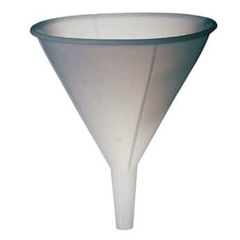 High-density polyethylene utility funnel, 64 oz