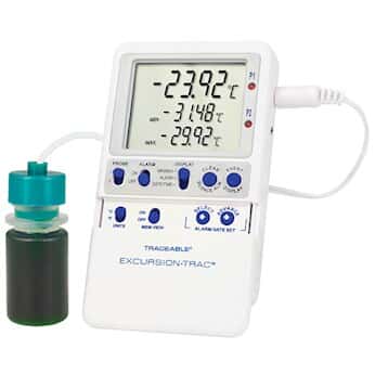 Traceable Excursion-Trac™ Datalogging Thermometer with Calibration; 1 Plastic Bottle Probe