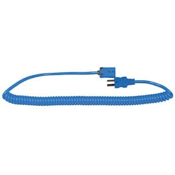 Digi-Sense Type-T, Coiled Ext Cable, Male Mini Conn to