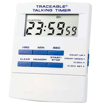 Traceable Talking Digital Timer with Calibration