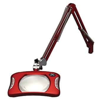 O C White 82400-4 LED Illuminated Magnifier, Red, 7.5
