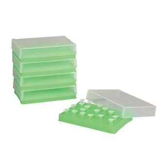 PCR Plate Preparation and Storage Racks, Green; 5/Pk