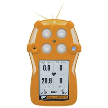 BW Technologies QT-00H0-R-Y-NA Single-Gas Detector, Rechargeable, H2S