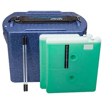 Cole-Parmer PolarSafe® Transport Box 20 L with Two 22°C Blocks (2 L)