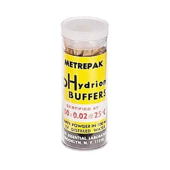 Metrepak 270-9.00 pH 校准缓冲液胶囊, 9.0, 黄色, 10 个/标本瓶