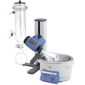IKA RV 3 Rotary Evaporator With Dry Ice Condenser, Coated Glassware, And Digital Temperature Control; 100 To 240 VAC