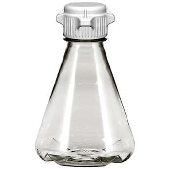Cole-Parmer Shaker Flask, PC, sterile, baffle, vented, 1 L; 6/pk