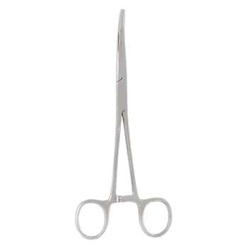 Cole-Parmer Rochester Pean Forceps, Standard Grade, Curved, 6.25