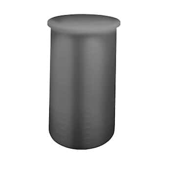 Cole-Parmer Cylindrical Tank with Cover, HDPE, Black, 80 Gal