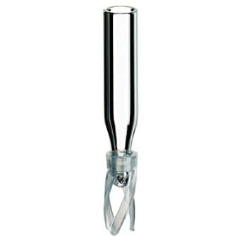 Kinesis Limited-Volume Insert, Glass, Conical Bottom with Plastic Spring, 0.1 mL 1000/pk