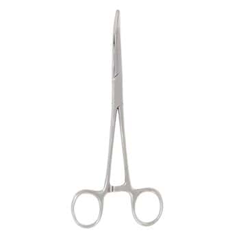 Cole-Parmer Rochester Pean Forceps, Standard Grade, Curved, 7.25