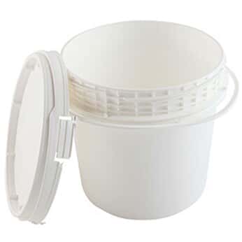 Cole-Parmer Screw-Top HDPE Pail with Handle, 1.25 gal 