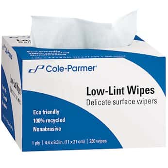 Cole-Parmer Eco Friendly Low-Lint Wipes, Recycled Cell