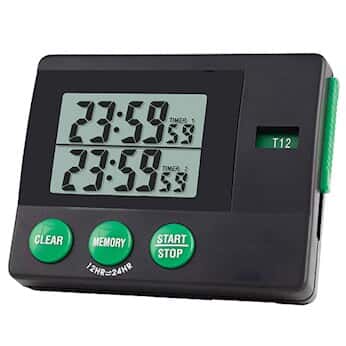 Traceable Dual-Display Two-Memory Digital Timer with C