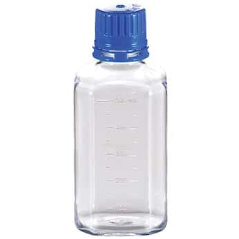 TriForest BGC0500S Square Media Bottle, Sterile, 500 mL, PETG, 12 per pack, 72/CS