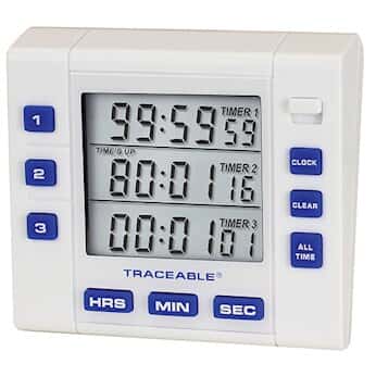 Traceable Triple-Display Clock/Timer with Calibration