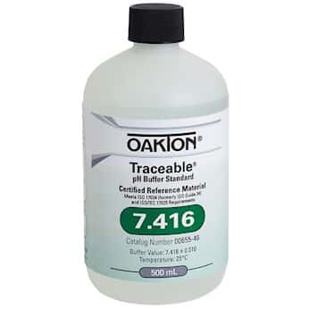 Oakton Traceable® pH Standard Buffer with Calibration,