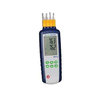 Traceable 4-Input Data Logging Thermocouple Probe Thermometer, Type K/J