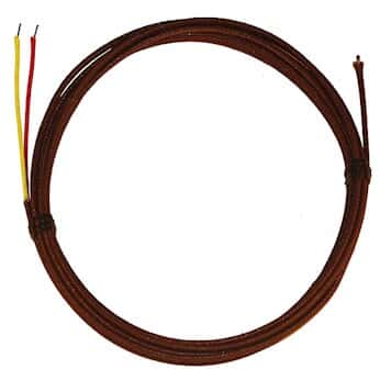 Digi-Sense High Temperature Thermocouple Probe, Fiberglass Insulated Wire, 20G, Exposed, Stripped Leads, Type K; 120