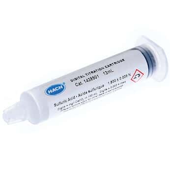 Hach 14388-01 Titration Cartridge, Alkalinity, 10-160 mg/L CaCO3, 0.16N H2SO4