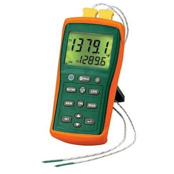 Extech EA15 Easyview Thermocouple Thermometer - Dual Channel with Datalogger