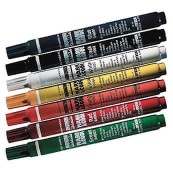 Permanent Fine-Point Paint Markers, Yellow; 12/Box
