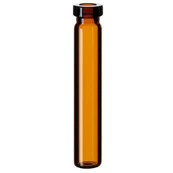 Kinesis Crimp Vial, Amber Glass, 0.7 mL, 8 mm, Flat Bottom; 1000/pk