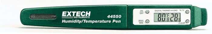 Extech 44550 湿度/温度笔, 20 至 90% 相对湿度, 14 至 122F