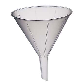 Disposable PP Vented Utility Funnel, 40 mL, 100/Bag