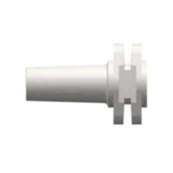Value Plastics MTLSP-1 Fitting, White Nylon, Male Luer Slip Plug Closed at Grip; 100/PK