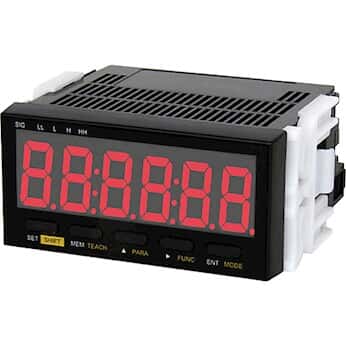 Shimpo DT-501XD Panel Meter Tachometer, 9-35 VDC Powered
