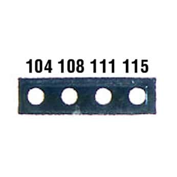 Digi-Sense Irreversible 4-Point Micro Horizontal Temperature Label, 104-115F; 10/Pk