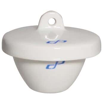 Cole-Parmer Wide-Form Crucible with Cover, porcelain, 