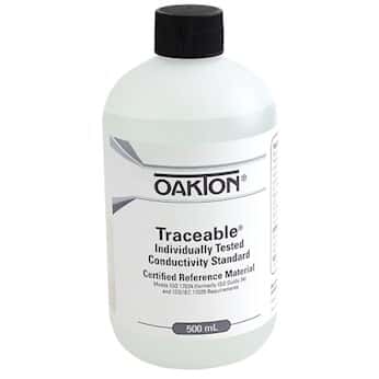 Oakton Traceable® Conductivity and TDS Standard, Individually-Tested, 100 µS; 500 mL